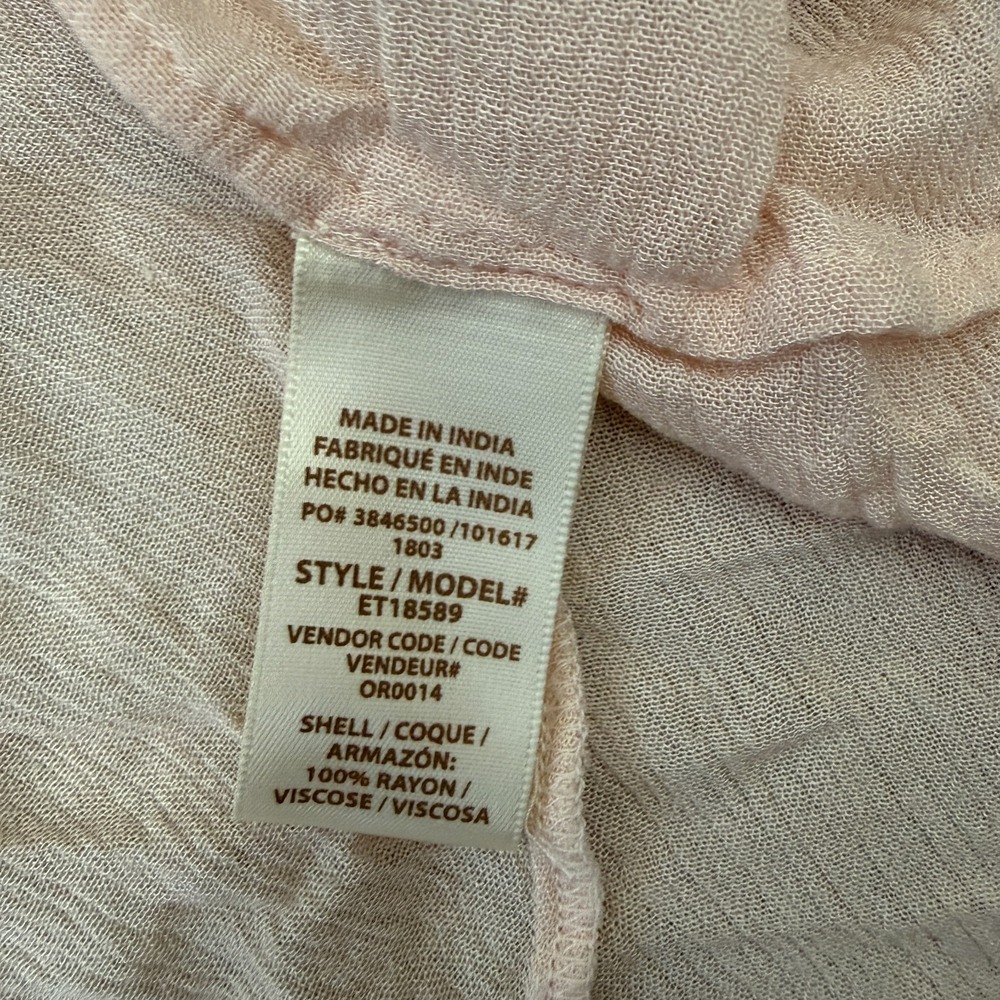 Ella Moss Tank Women Small Ruffle Sheer Fairy Light‎ - Picture 6 of 9